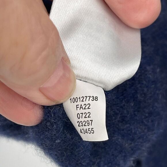 Club Room Luxury Cashmere Blue Quarter Zip Pullover Sweater XL - Picture 6 of 6